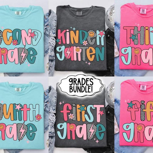 Grade Level Retro Short Sleeve/Comfort Color/1717