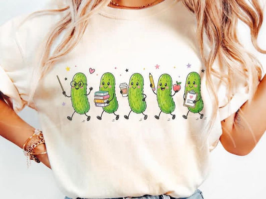 Doodle Pickles Teacher Style Short Sleeve/Bella/3001