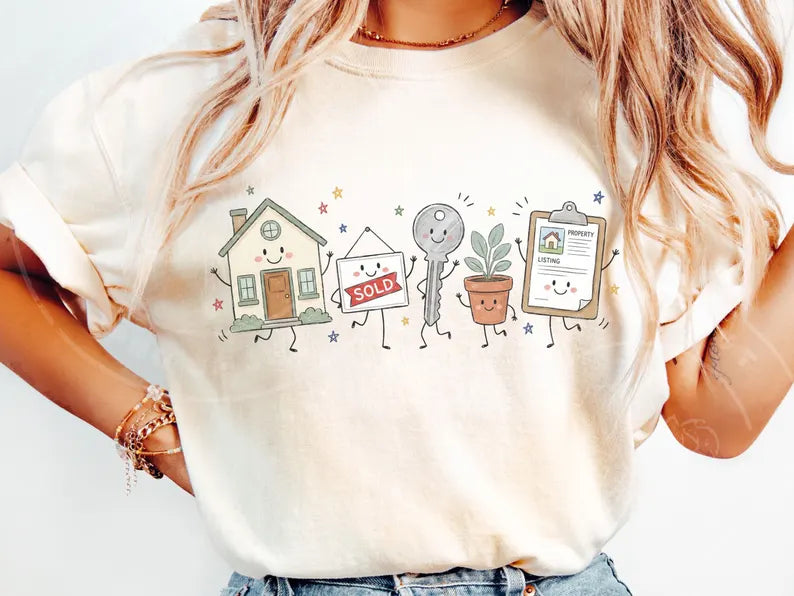 Occupation Doodle Character Short Sleeve/Comfort Color/1717