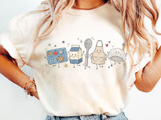Occupation Doodle Character Short Sleeve/Comfort Color/1717