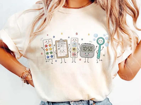 Occupation Doodle Character Short Sleeve/Comfort Color/1717