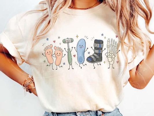 Occupation Doodle Character Short Sleeve/Comfort Color/1717