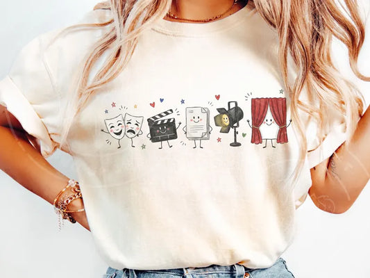 Occupation Doodle Character Short Sleeve/Comfort Color/1717
