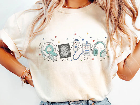 Occupation Doodle Character Short Sleeve/Comfort Color/1717