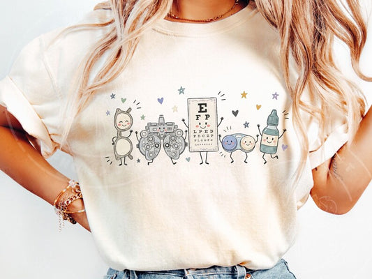 Occupation Doodle Character Short Sleeve/Comfort Color/1717