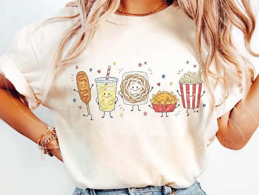 Occupation Doodle Character Short Sleeve/Comfort Color/1717