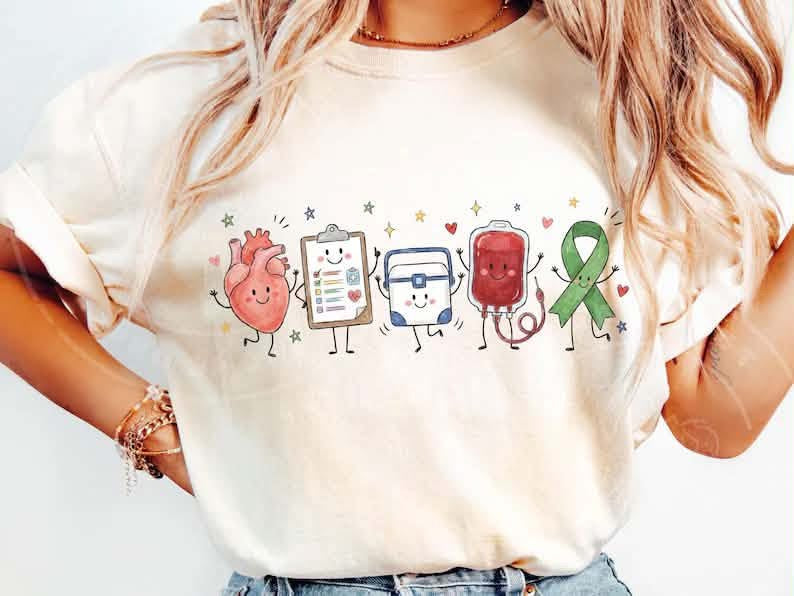 Occupation Doodle Character Short Sleeve/Comfort Color/1717