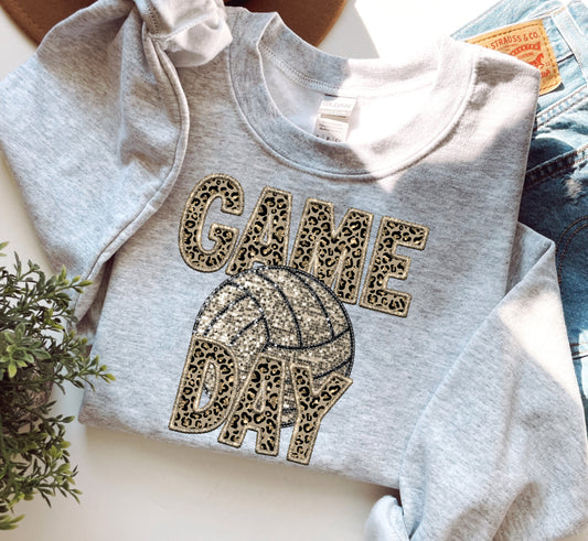 Volleyball Game Day Gildan Sweatshirt 18000