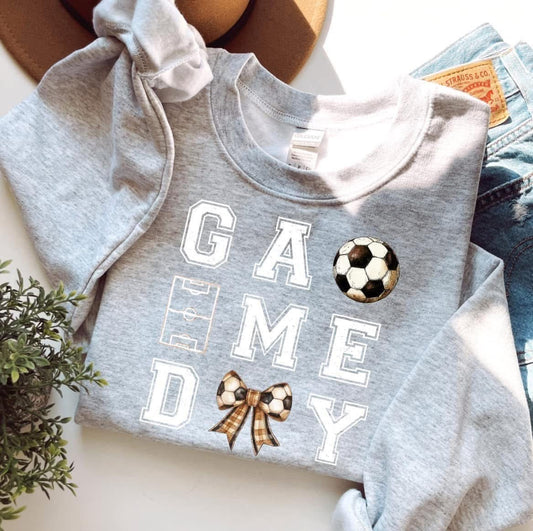 Soccer Coquette Game Day Gildan Sweatshirt 18000