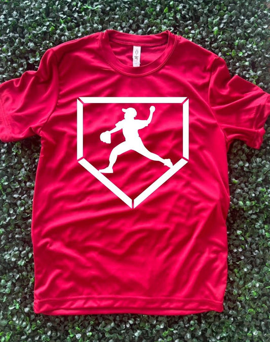 YOUTH Baseball Boy Player Silhouette Short Sleeve/Team 365/TT11Y