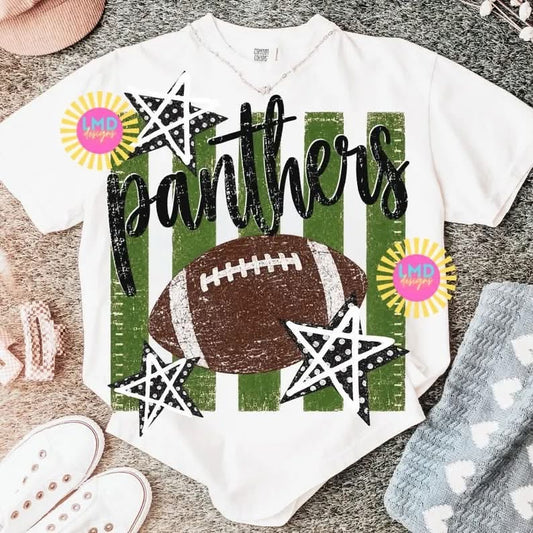 Panther Football Field Short Sleeve/Comfort Color/1717