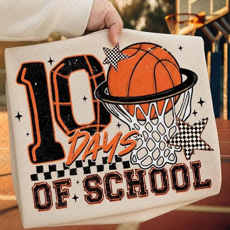 TODDLER 100 DAYS BASKETBALL Short Sleeve/Bella/3001T
