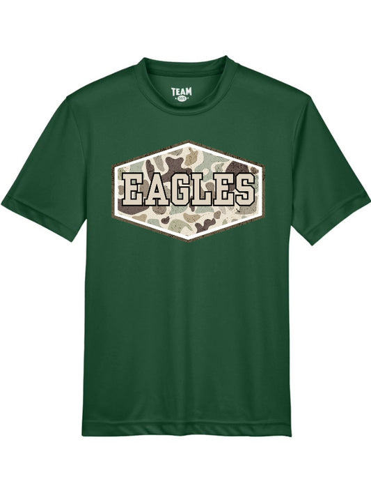 YOUTH Camo Badge Word Short Sleeve/Team 365/TT11Y