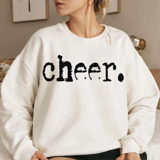 Typography Cheer Gildan Sweatshirt 18000