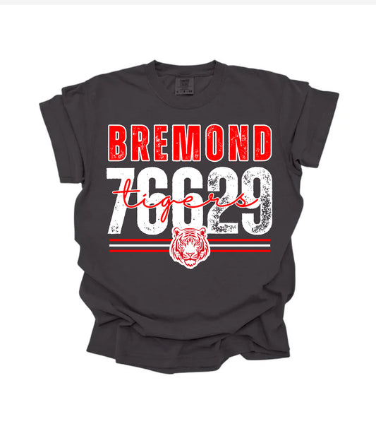 Bremond Tigers Short Sleeve/Comfort Color/1717