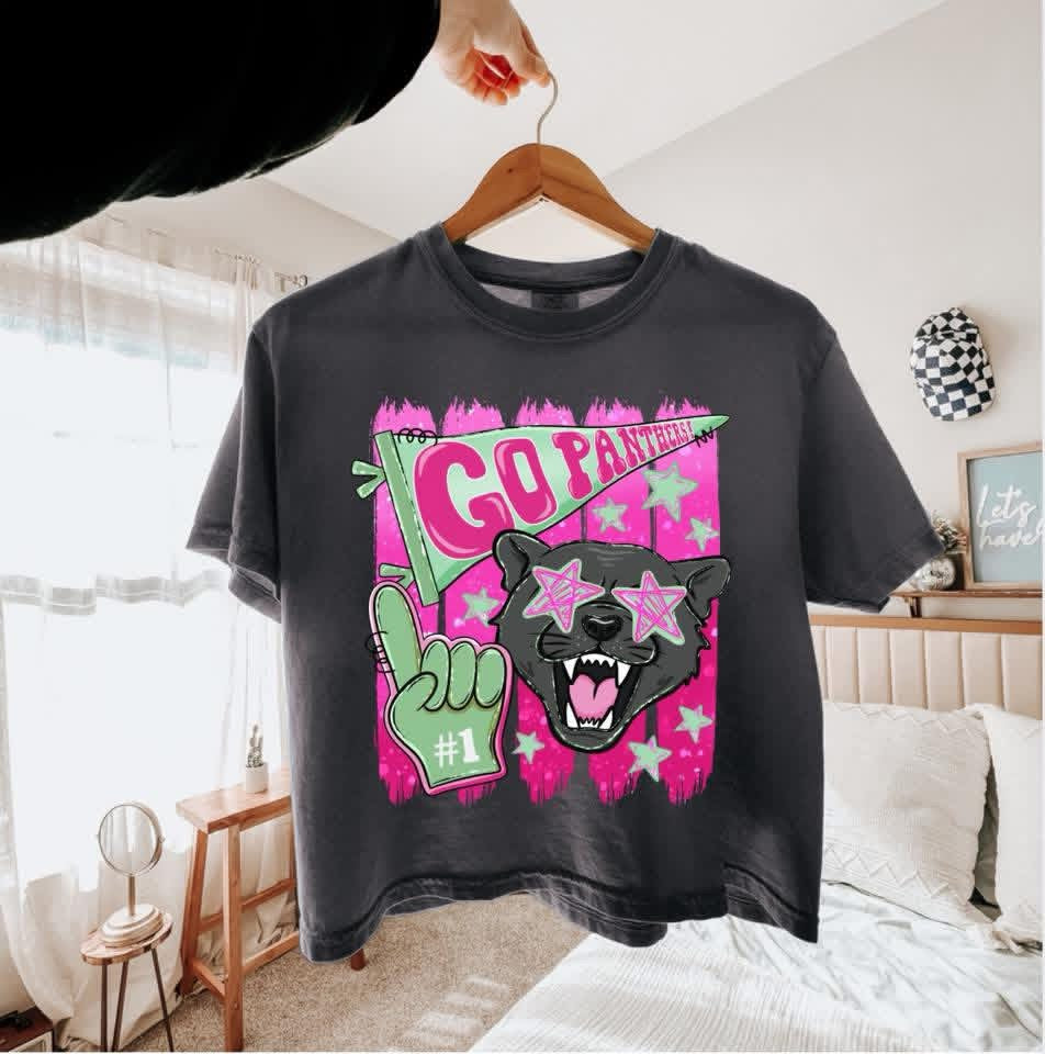 Preppy Fan Green Mascot Short Sleeve/Comfort Color/3023CL