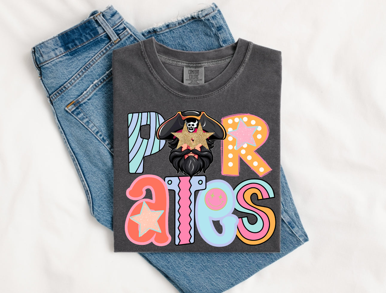 Youth Pastel Pirates Short Sleeve / Comfort Color / 9018