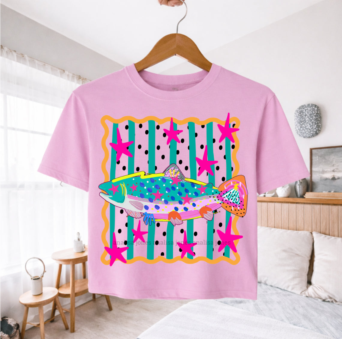 Speckled Fish Short Sleeve/Comfort Color 3023CROP