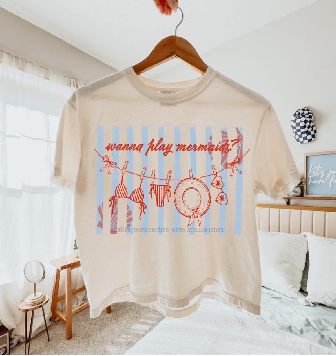 Wanna Play Mermaids Short Sleeve/Comfort Color 1717