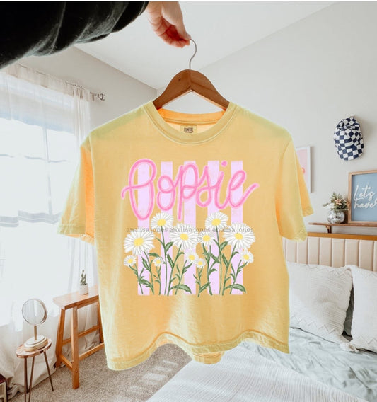 Oopsie Daisy Short Sleeve/Comfort Color 3023CL BOXY/CROP
