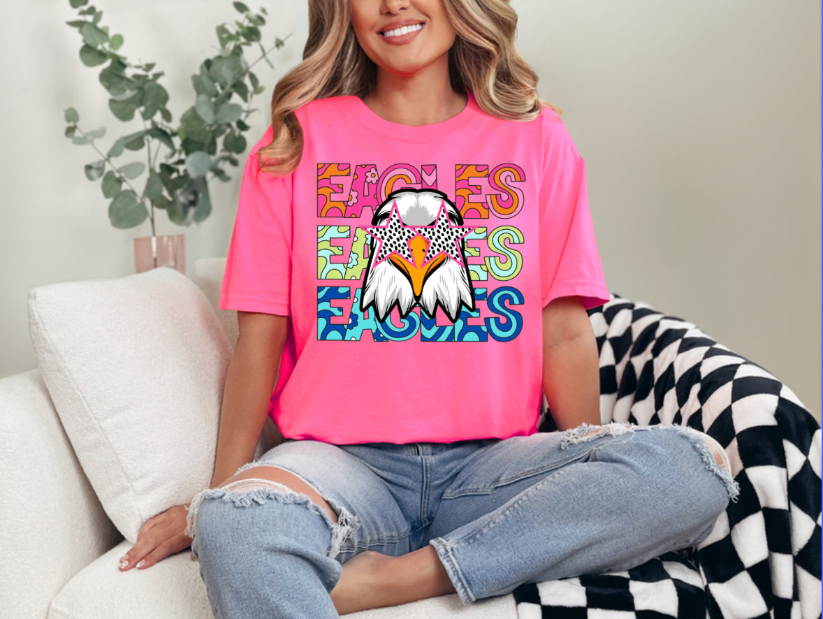Groovy Eagles Short Sleeve/Comfort Color 3023 CROP