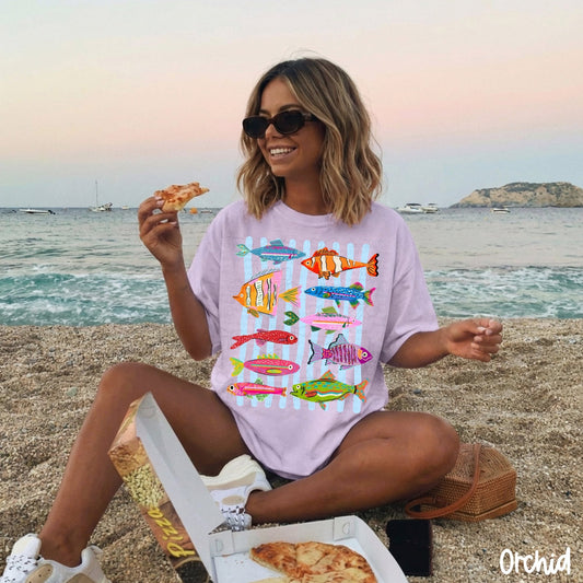 Fishy Stripes Short Sleeve/Comfort Color/1717