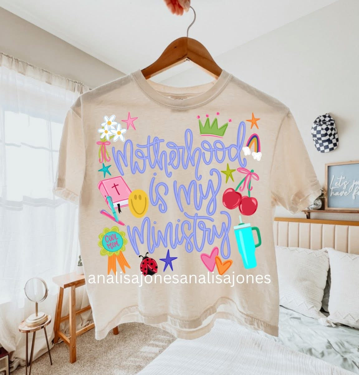 Motherhood Is My Ministry Short Sleeve/Comfort Color/3023 CROP