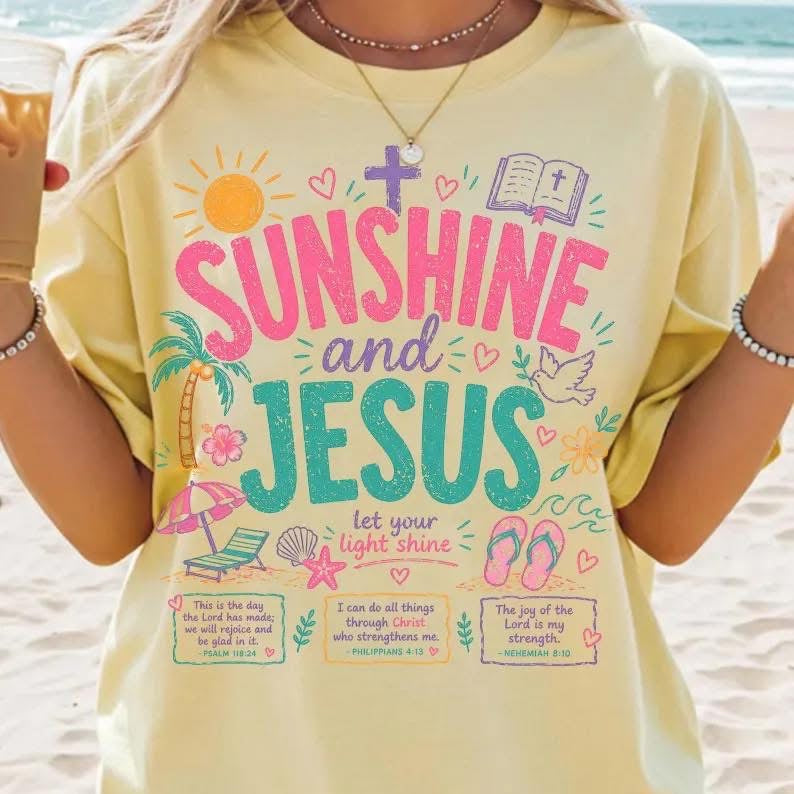 Sunshine & Jesus Short Sleeve/Comfort Color/1717
