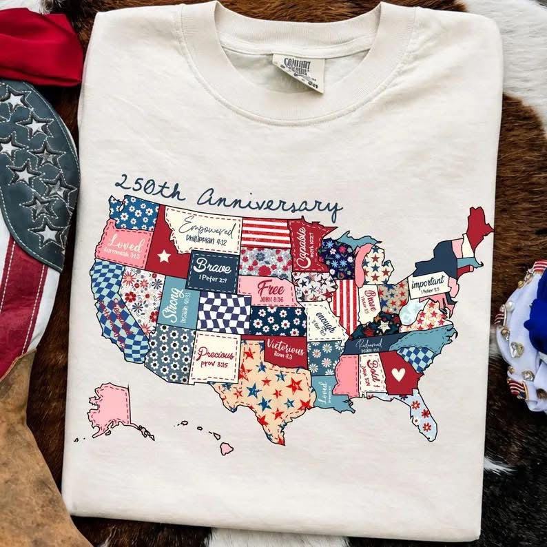 250 Quilt USA Short Sleeve/Comfort Color/1717