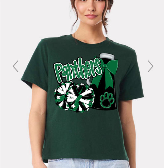 Panther Cheer Short Sleeve/Bella/6110 CROP