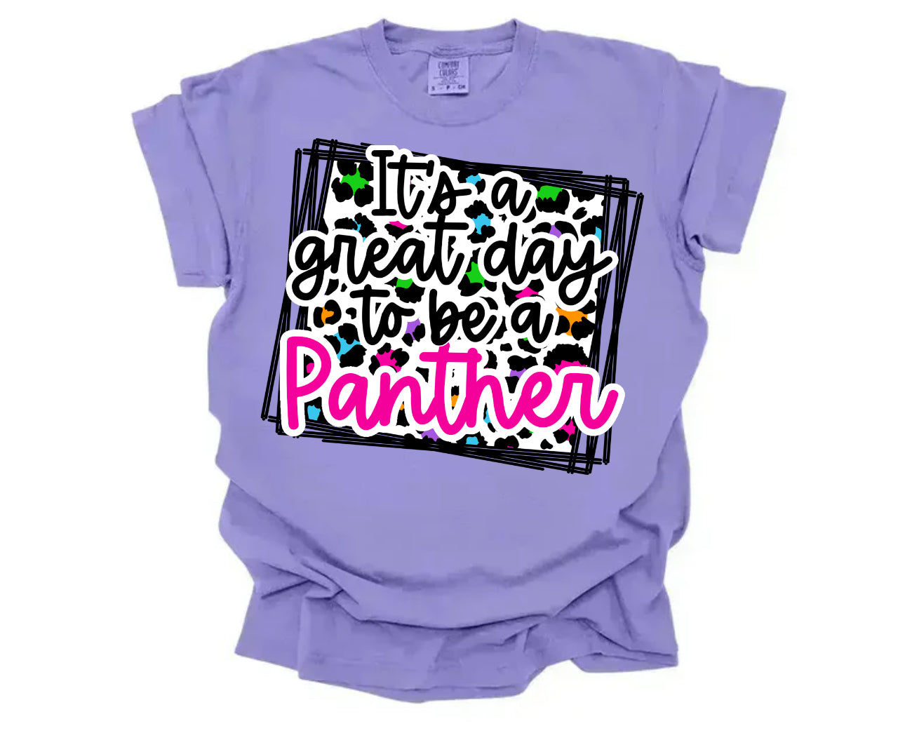 Great Day To Be A Panther Short Sleeve/Comfort Color 1717