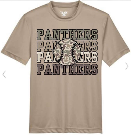 Camo Quad Baseball Mascot Short Sleeve/Team 365/TT11