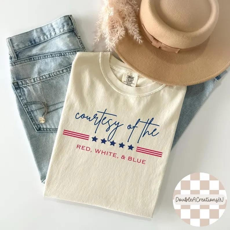 Courtesy Of The Red White & Blue Short Sleeve/Bella/3001