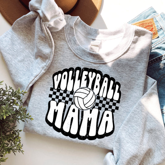 Distressed Volleyball Mama Gildan Sweatshirt 18000