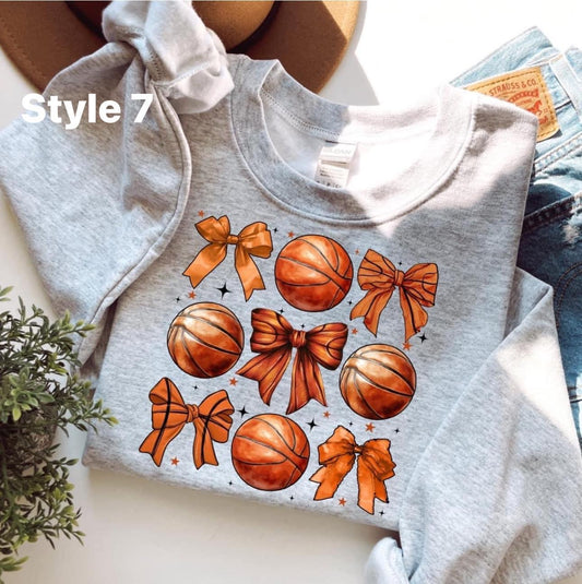 Basketballs & Bows on Gildan Collection