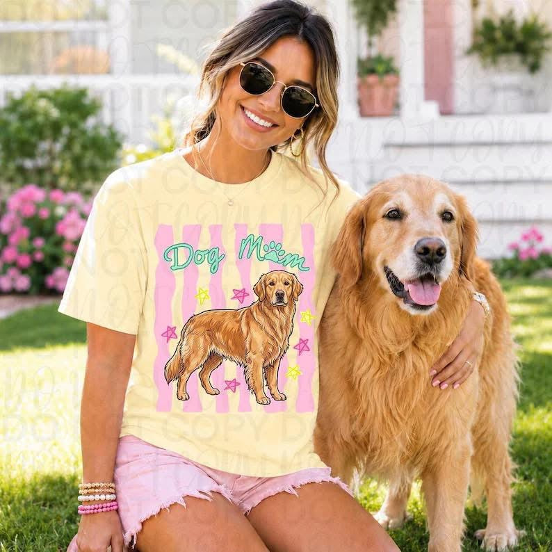 Golden Retriever Dog Mom Short Sleeve/Comfort Color 1717