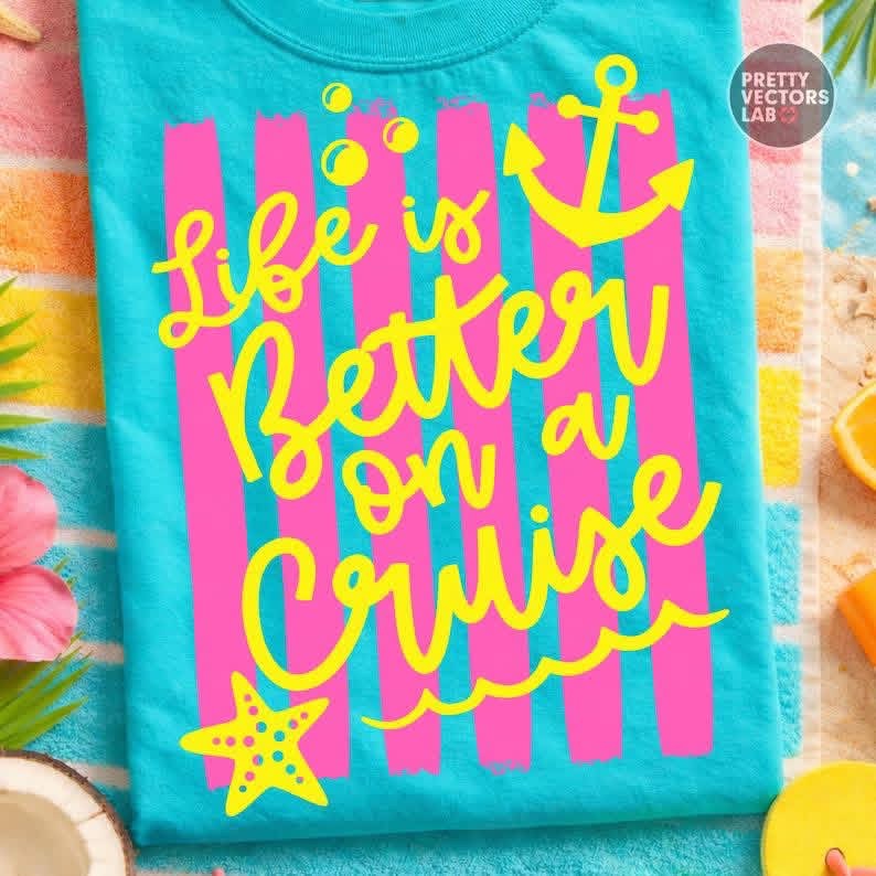 Life is better on a cruise Short Sleeve/Bella/3001