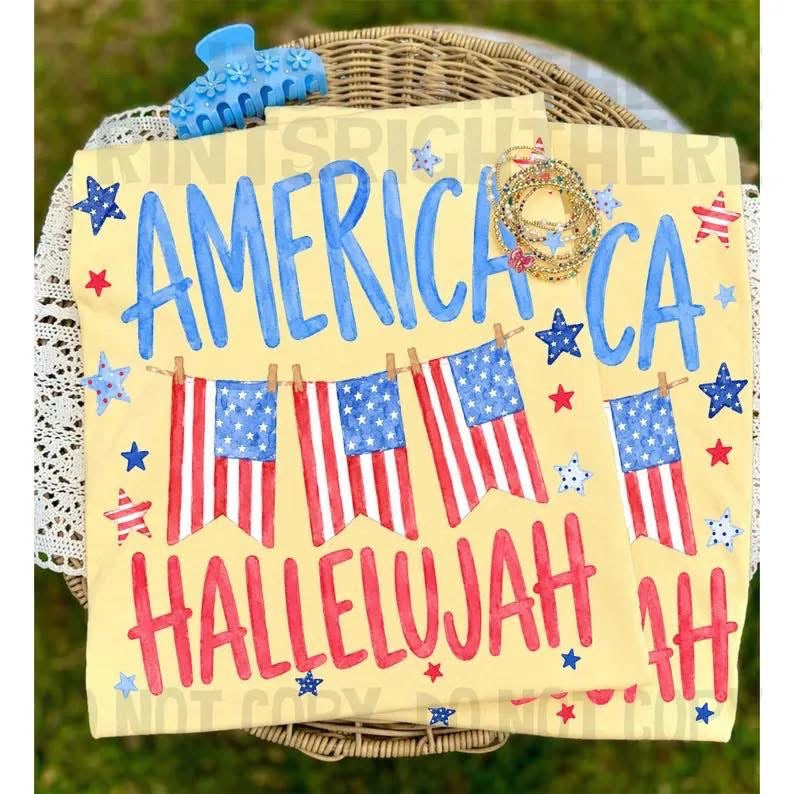 America Hallelujah Short Sleeve/Comfort Color/1717