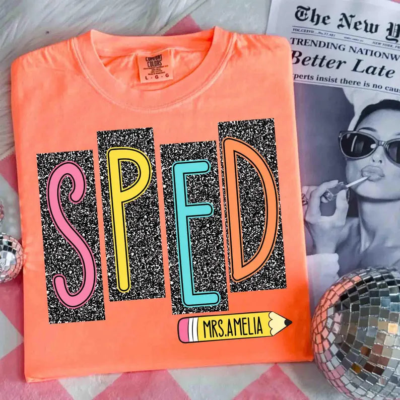 Custom SPED Back To School Short Sleeve/Comfort Color 1717