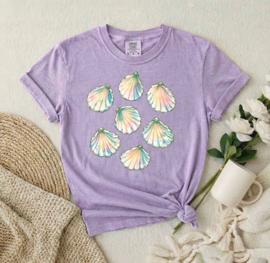 Scallop Collage Short Sleeve/Comfort Color 3023CL CROP