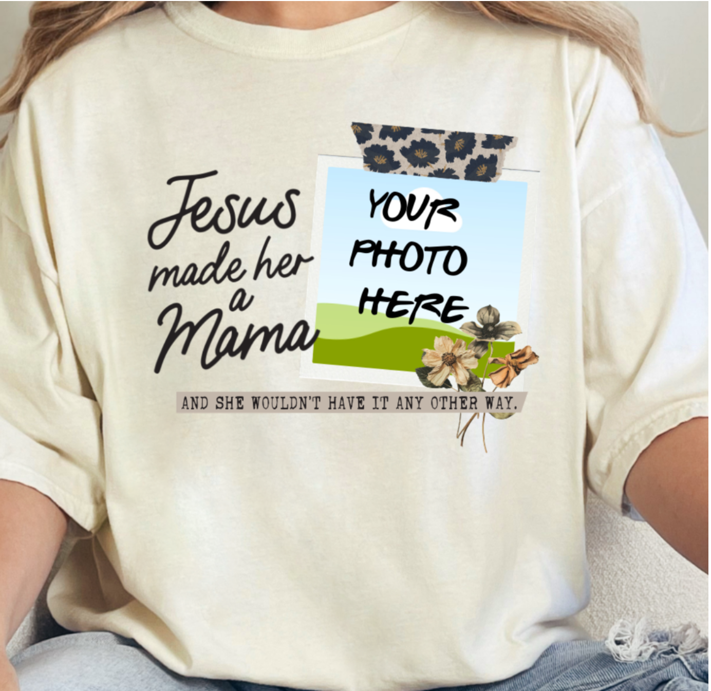 CUSTOM Jesus Made her a Mama Short Sleeve/Comfort Color/1717