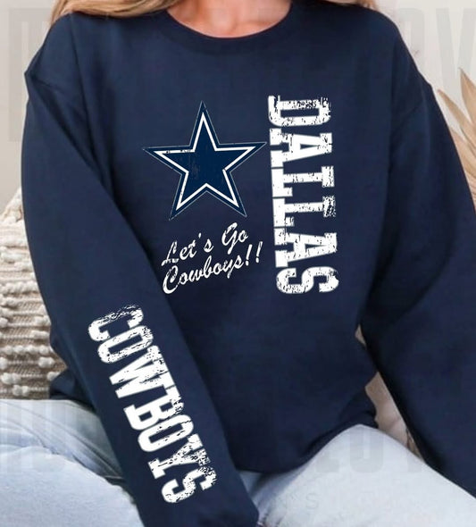 Let's Go Cowboys Softstyle Sweatshirt/Gildan/SF000