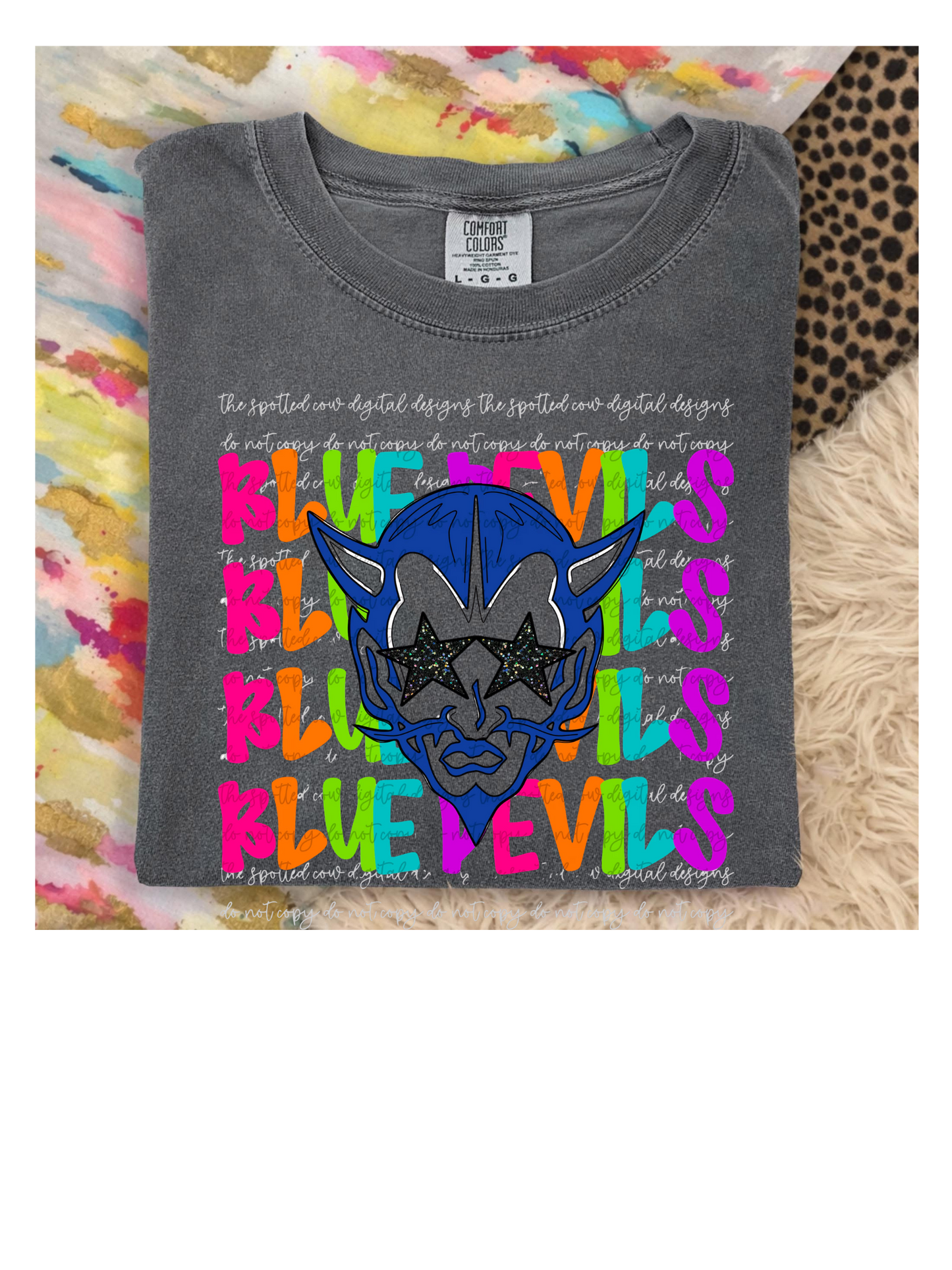 Youth Neon Mascot Short Sleeve/Comfort Color/9018