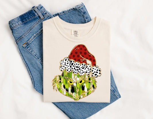 Painted Grinch Short Sleeve/Comfort Color/1717