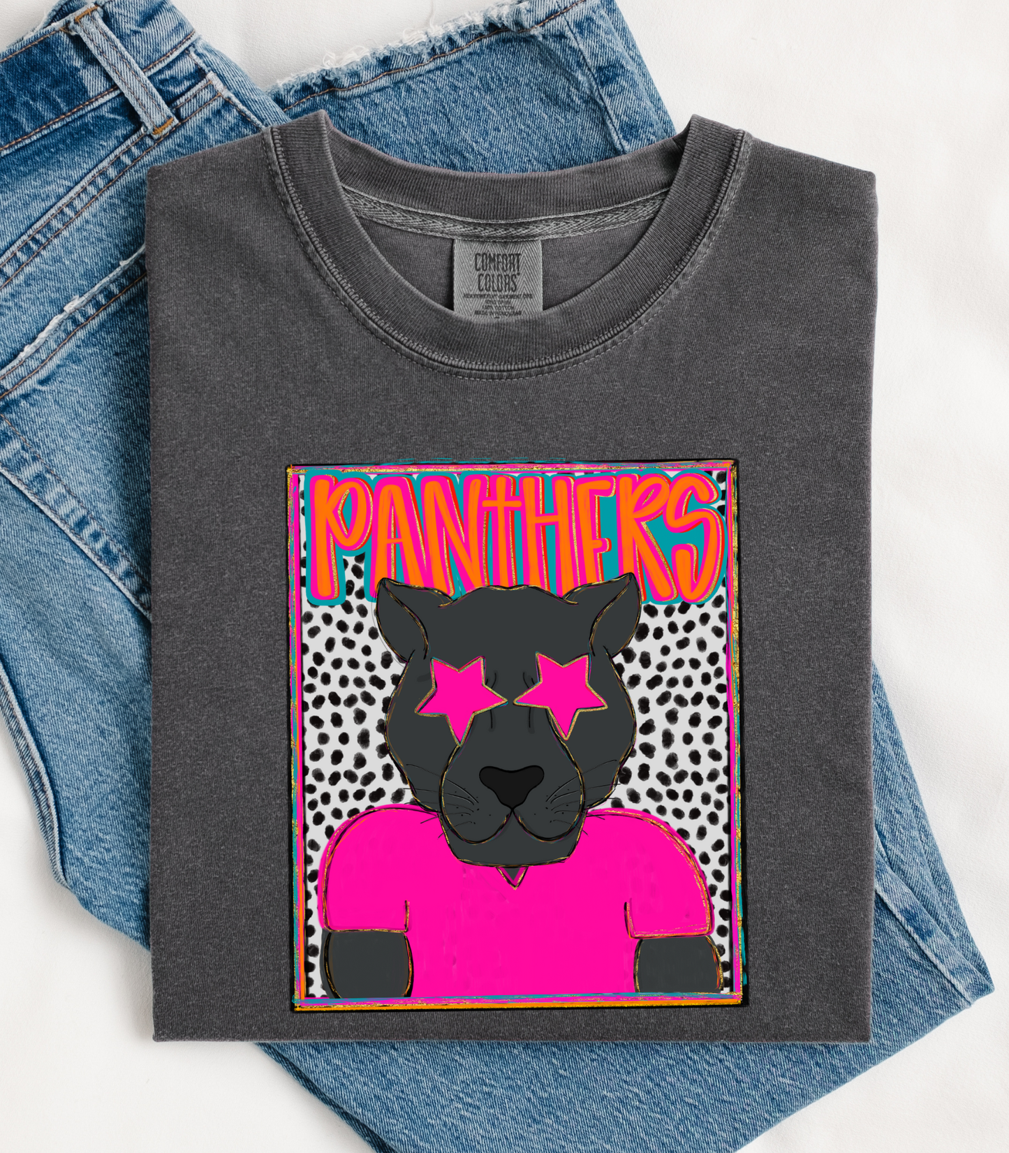 Youth Portrait Mascot on Comfort Color Collection