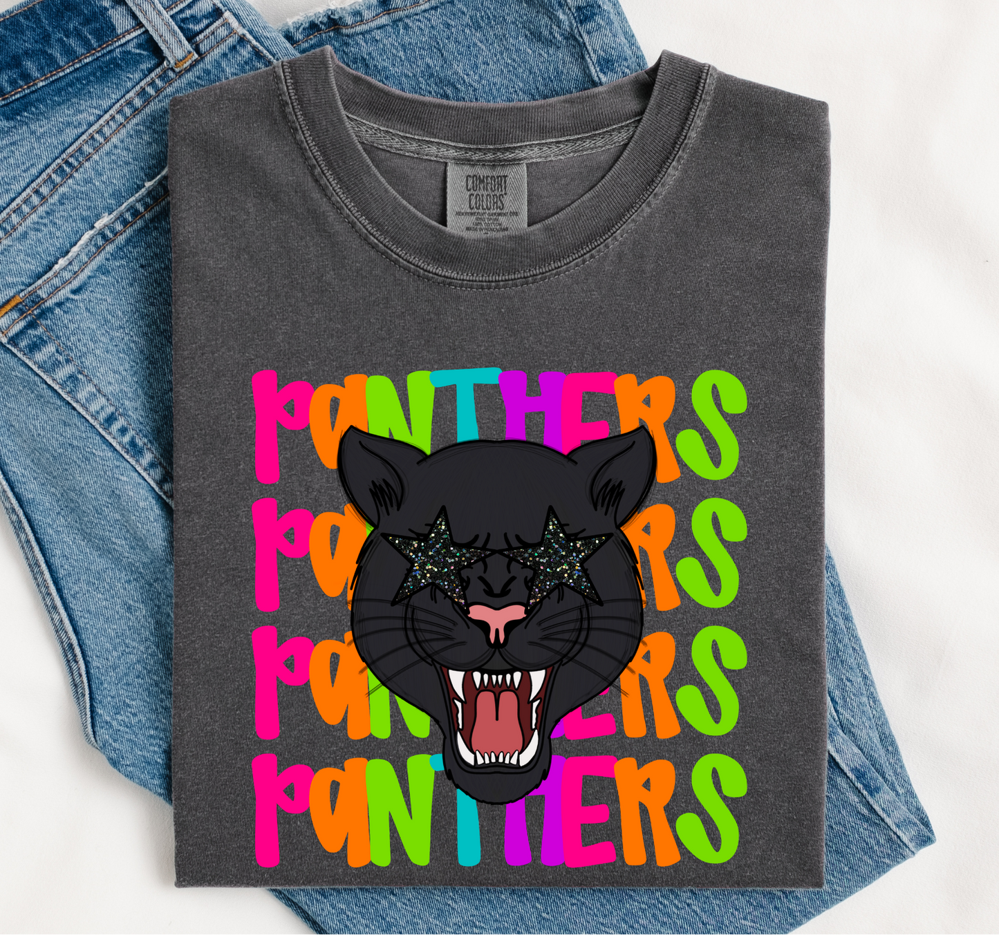 Youth Neon Mascot on Comfort Color Collection
