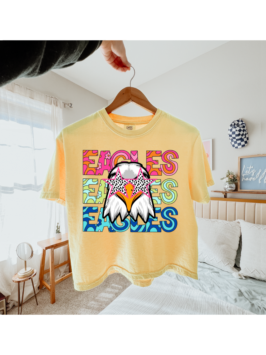 Groovy Eagles Comfort Color Short Sleeve 3023CL BOXY/CROP