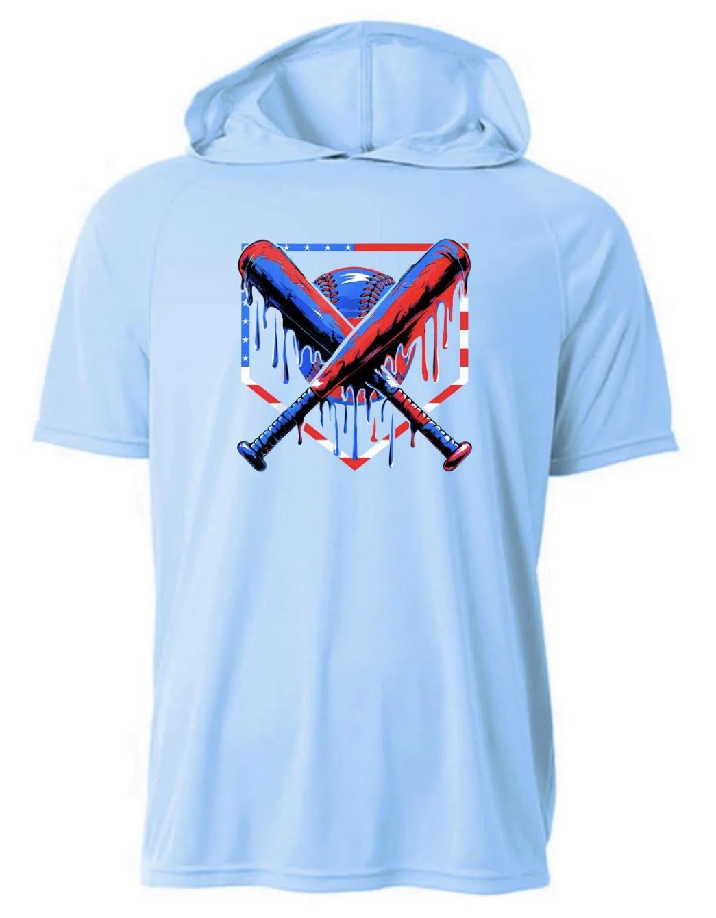 YOUTH RWB Drip Bats/Home Plate Mascot Short Sleeve/A4/NB3408