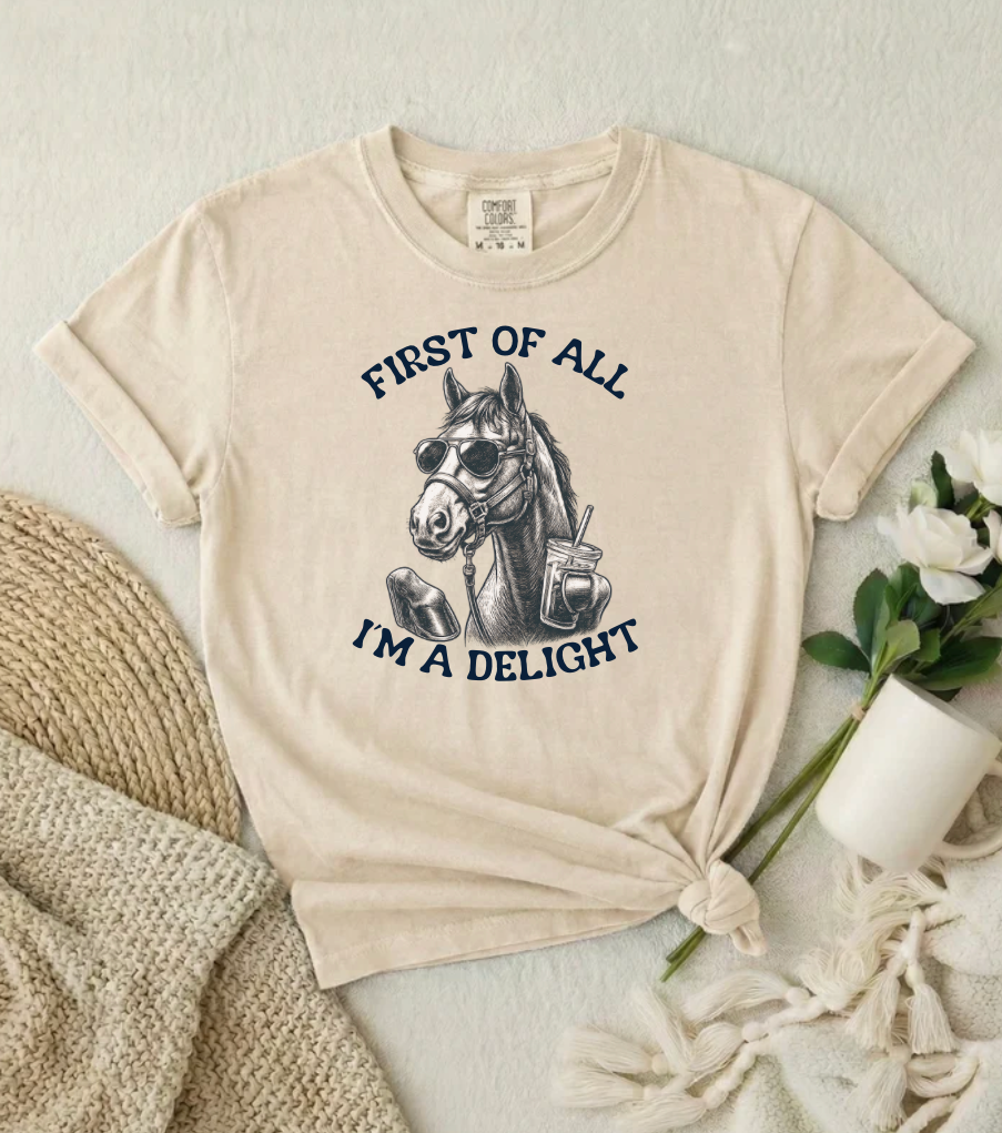 I’m A Delight Horse Short Sleeve/Bella/3001