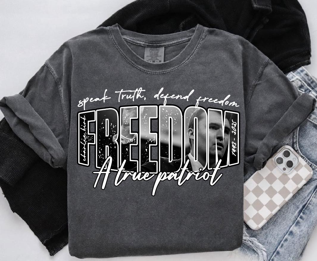 Charlie Kirk True Patriot Short Sleeve/Comfort Color/1717